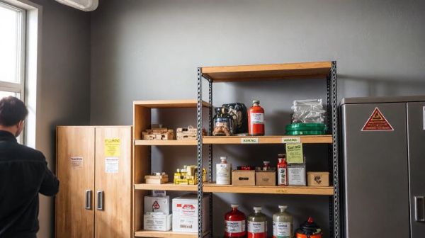 Meilleures pratiques pour protéger les inflammables dans une armoire